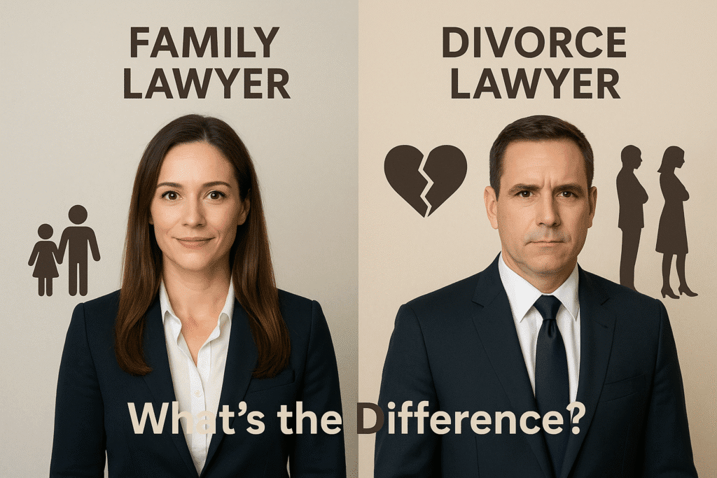 Family Lawyer vs. Divorce Lawyer: What’s the Difference?