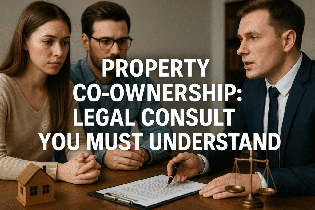 Property Co-Ownership: Legal Consult You Must Understand