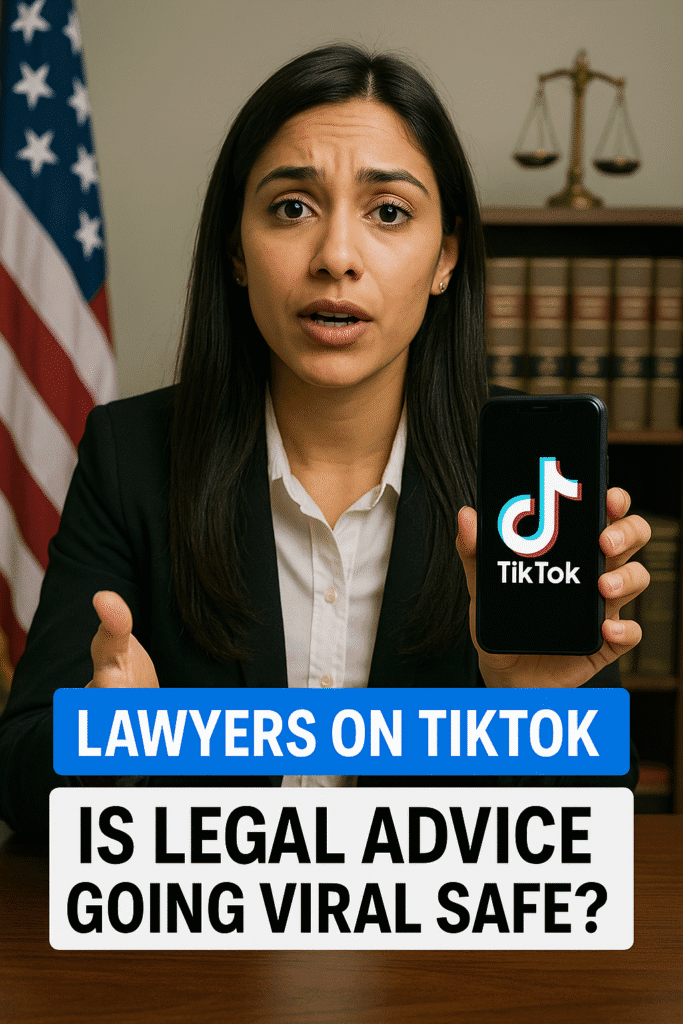 Lawyers on TikTok: Is Legal Advice Going Viral Safe?