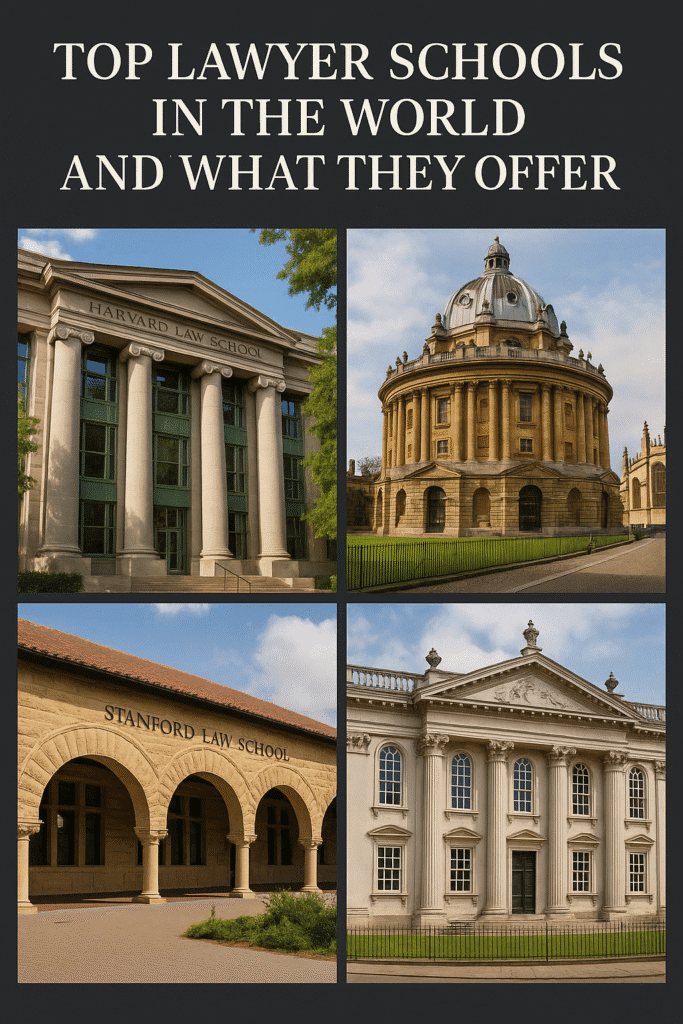 Top Lawyer Schools in the World and What They Offer