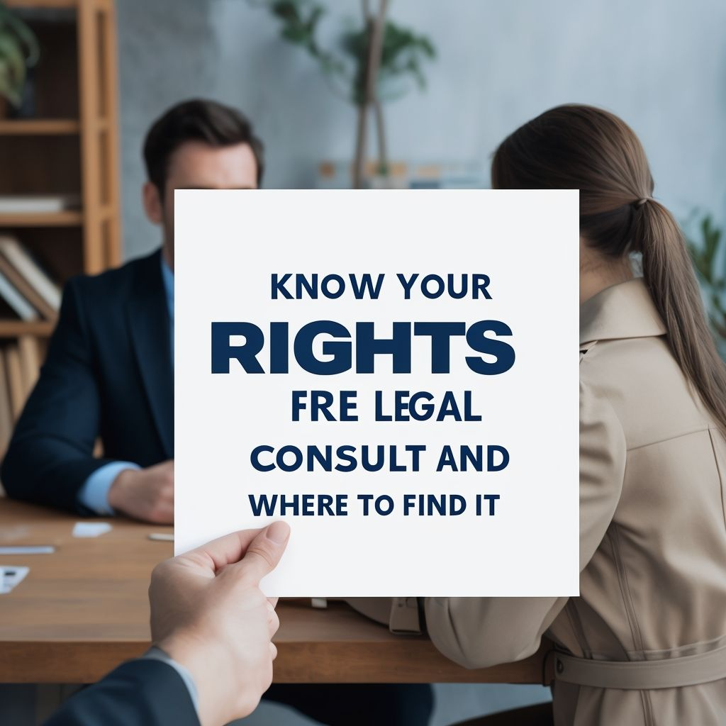 Know Your Rights: Free Legal Consult and Where to Find It